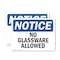 Signmission No Glassware Allowed, 10 in W x Rectangle, Vinyl Decal OS-2PACK-NS-D-710-L-14635 - alternate 1